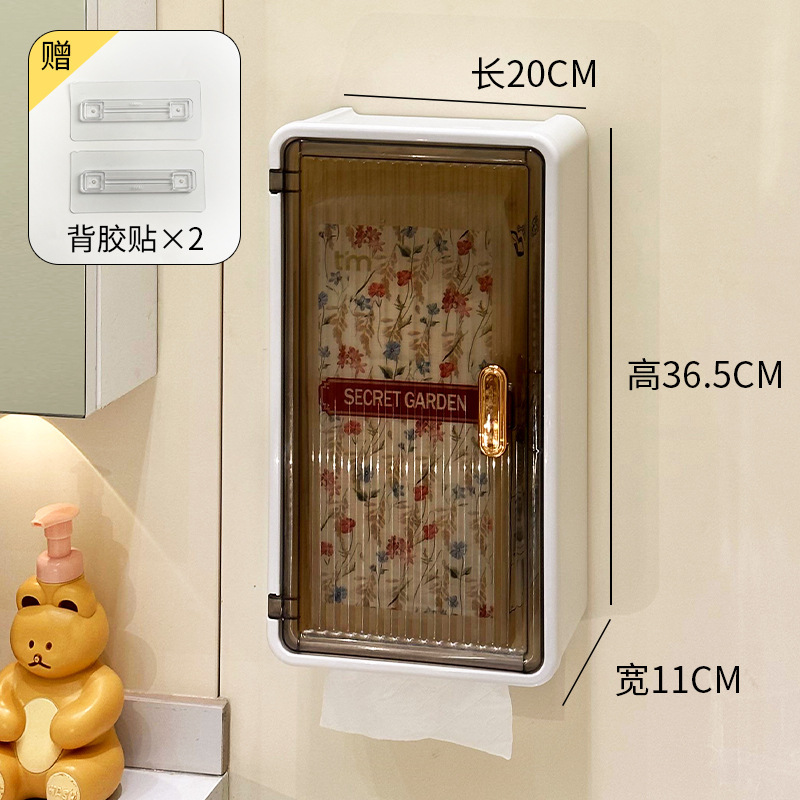 Baño pequeño armario sin perforación inodoro superior estante de almacenamiento Baño todo tipo de caja de almacenamiento de toallas colgadas en la pared