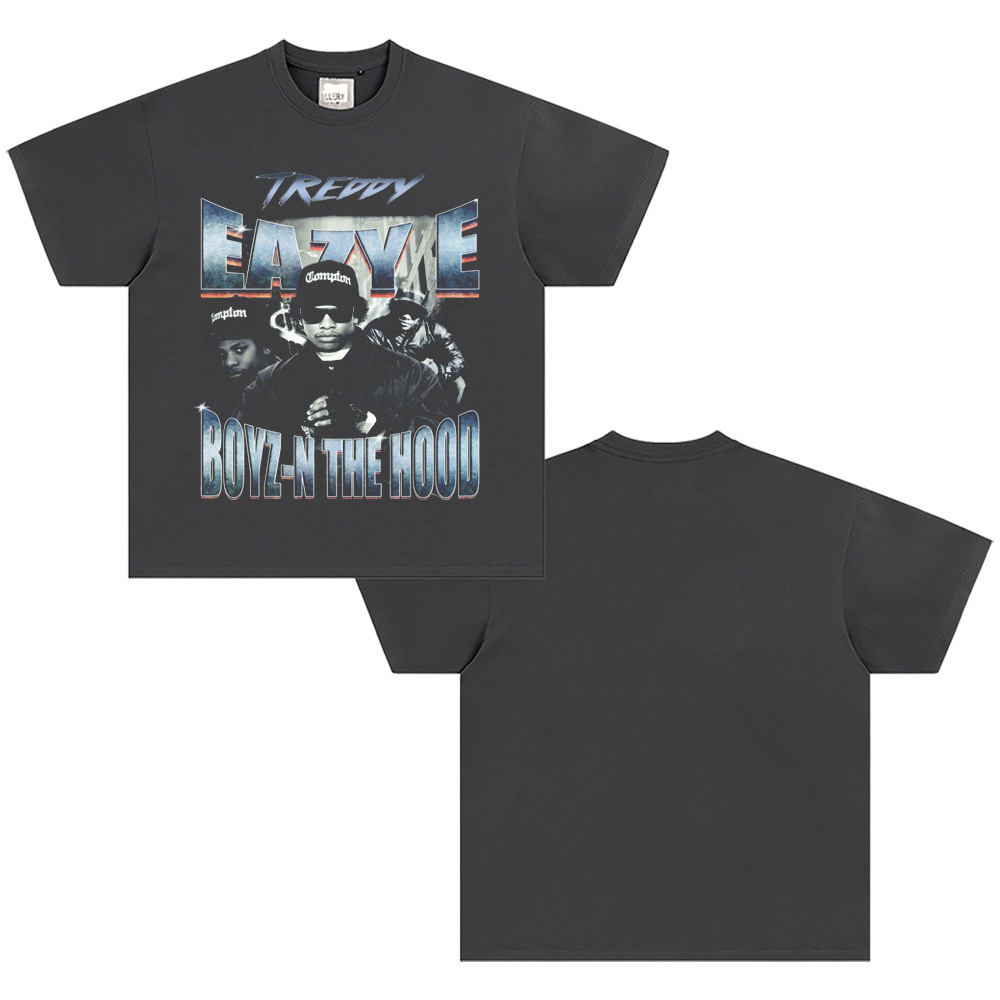West Coast Rap N.W.A. Digital Direct Jet Washing Made Old American Retro Little Neck Camiseta image 33