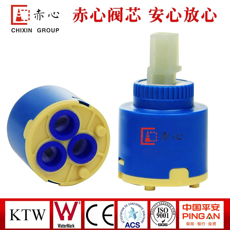 Производство катушки 35 мм плоская нога три отверстия Сплит катушки горячей и холодной воды керамическая катушка Электрический кран аксессуары