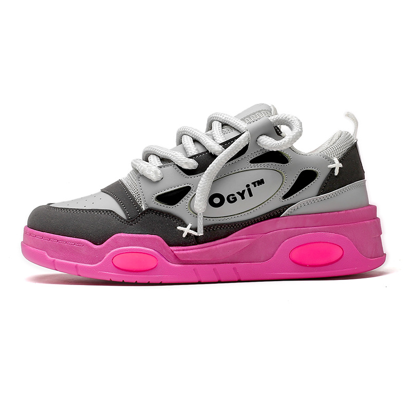 2024 efterår nye par far sko herre lave top tykke såler højdeøgende casual sko niche sneakers herre ét stykke levering_voghion.com