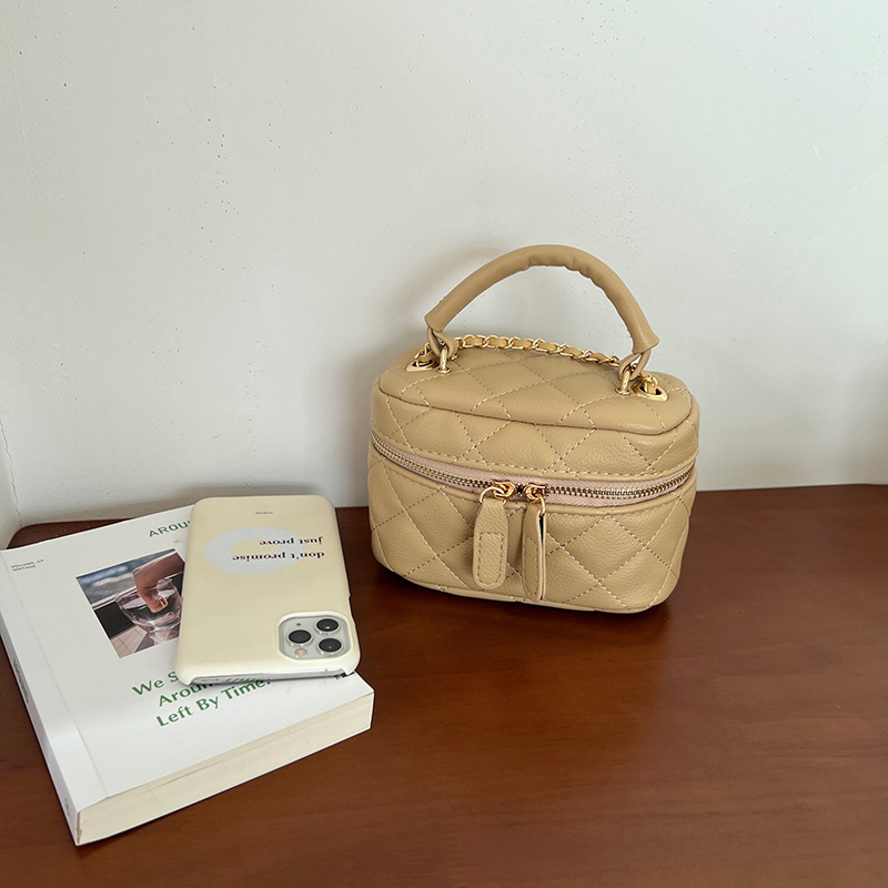 Großes Mini-Diamantmuster, inspiriert von Chanel, Neuheit Frühjahr/Sommer 2026, Handtasche mit Kettenriemen, vielseitig_voghion.com