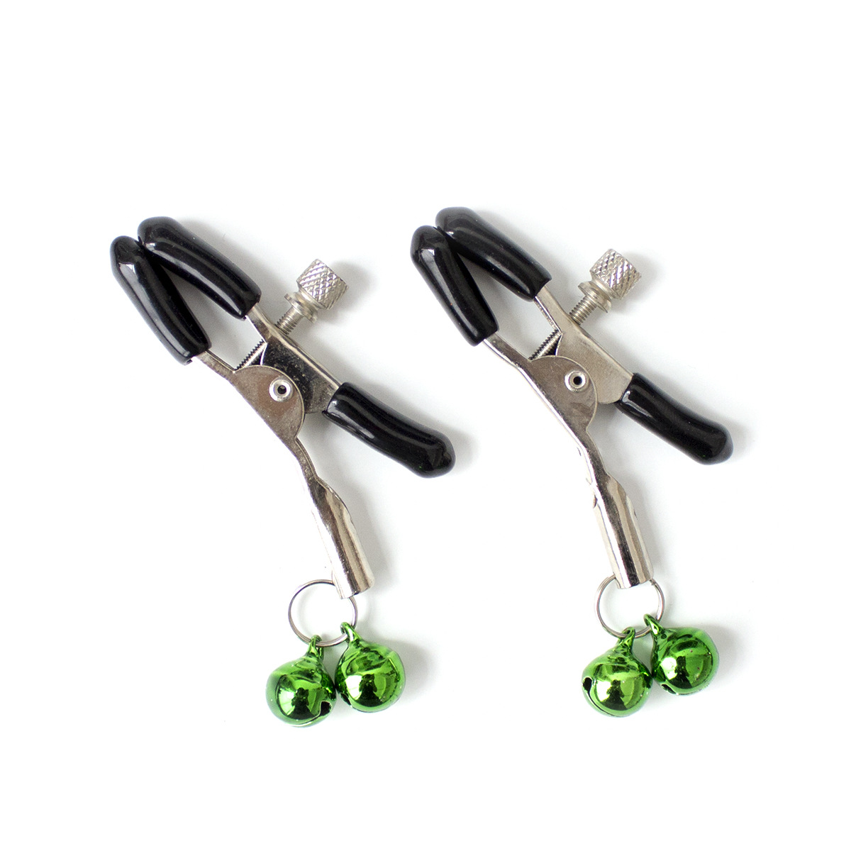 Productos para adultos Coqueteo Juguetes sexuales alternativos Clips para senos sexuales Dos campanas Clips para senos Clips para senos de metal Clavos para senos SM