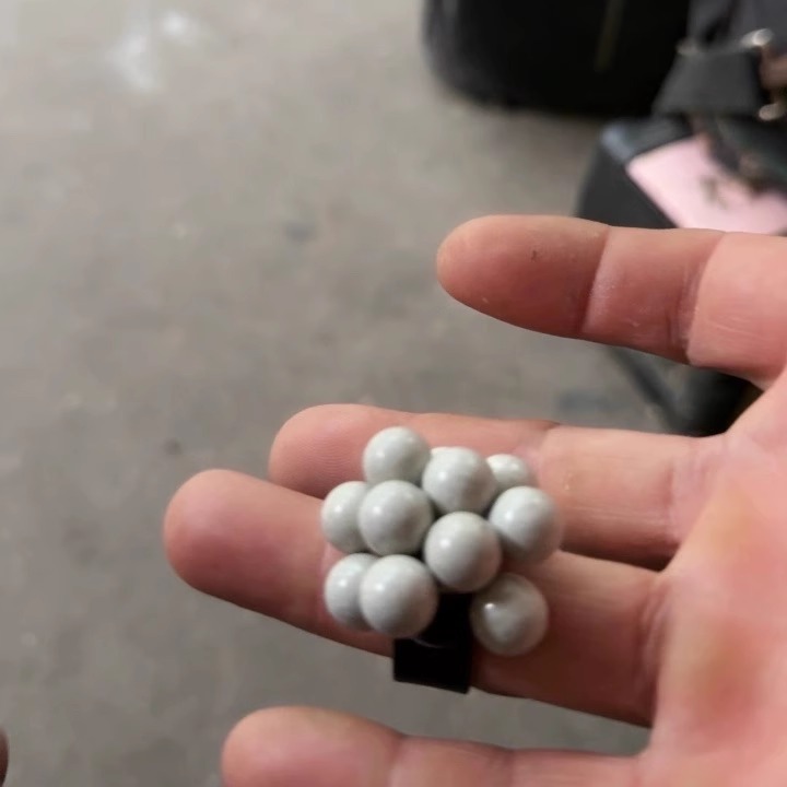 弹弓泥丸弹白色专用安全子弹8mm9mm10mm弹珠钢珠加重磁力泥球陶瓷|undefined