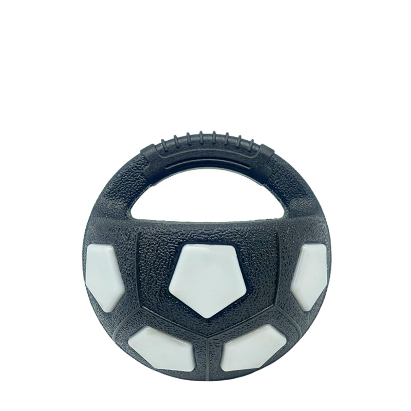 Black and white handle football