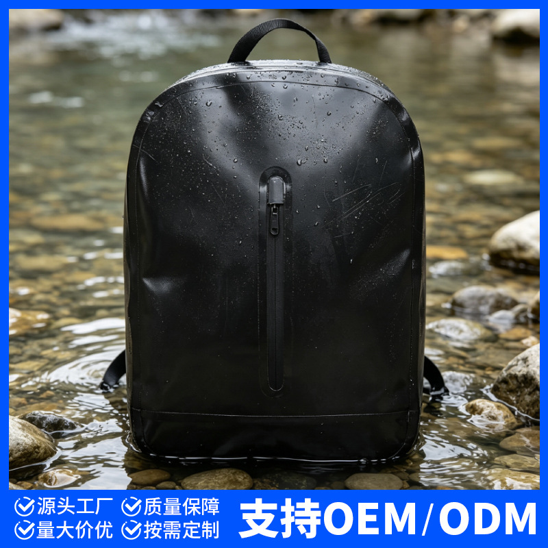 Waterproof backpack with large capacity for outdoor hiking, swimming, river trekking, mountain climbing, rafting, and diving equipment storage