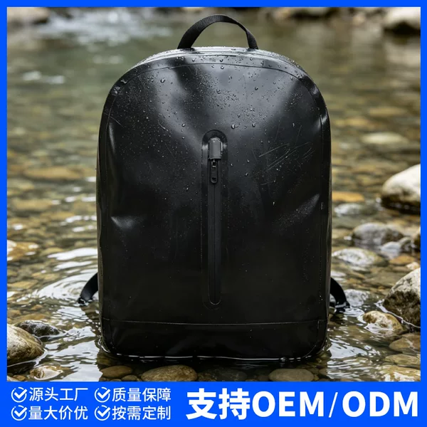 Waterproof backpack with large capacity for outdoor hiking, swimming, river trekking, mountain climbing, rafting, and diving equipment storage