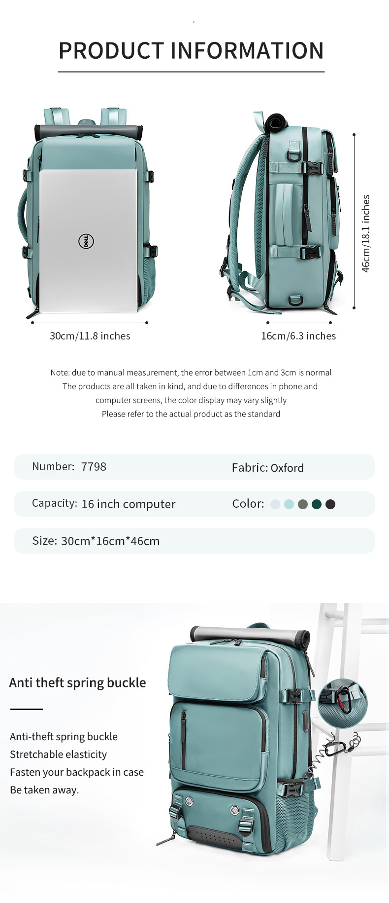 Sac à dos de voyage pour hommes et femmes, sac à dos de transport extra large avec fermetures à glissière robustes, sac à dos pour ordinateur portable 16 pouces avec port de chargeur USB et housse de bagage_voghion.com