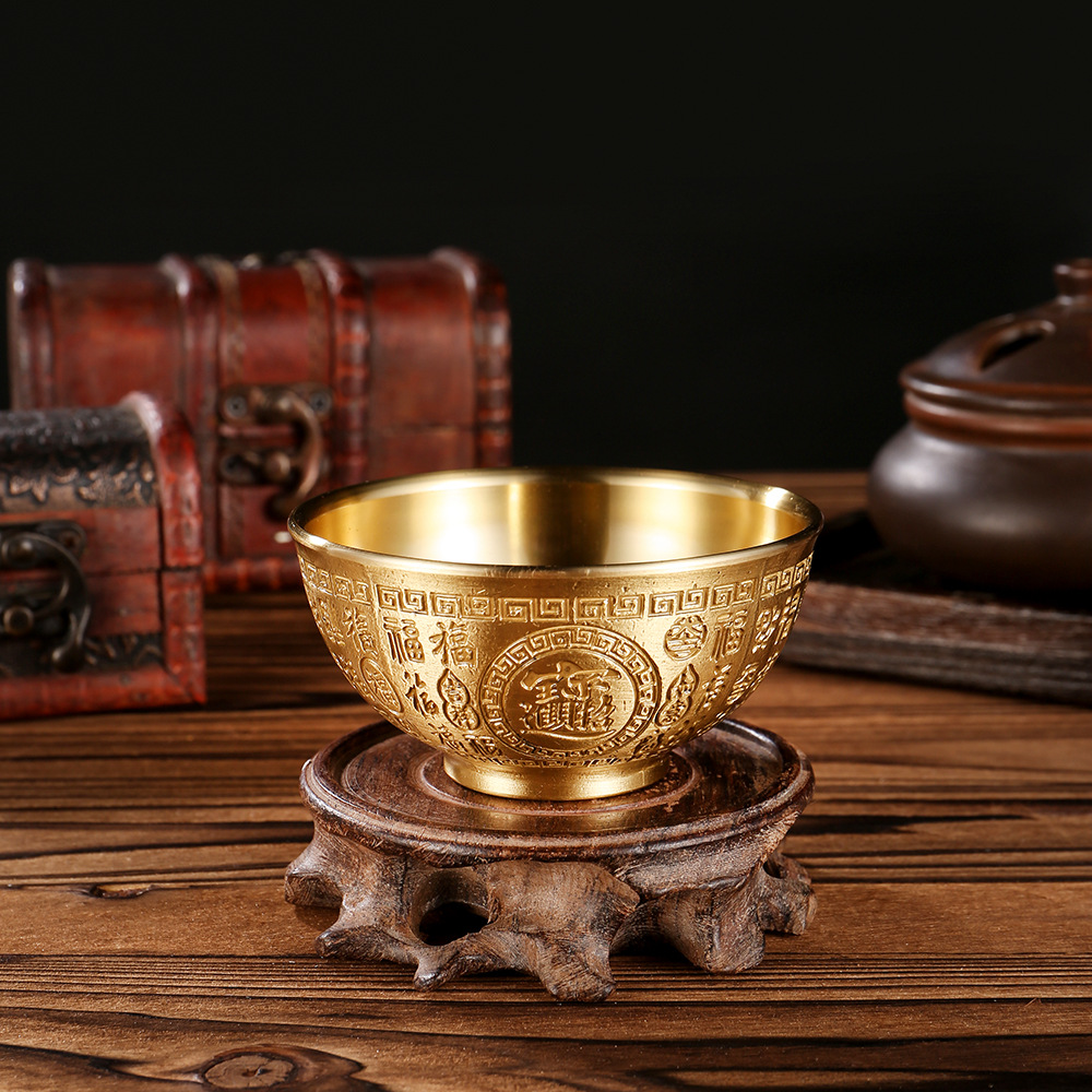 8cm 구리 그릇 [구호 행운]