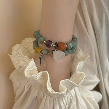 新中式水晶手鏈女ins風小眾設計感珍珠手串2022新款串珠手飾批發
