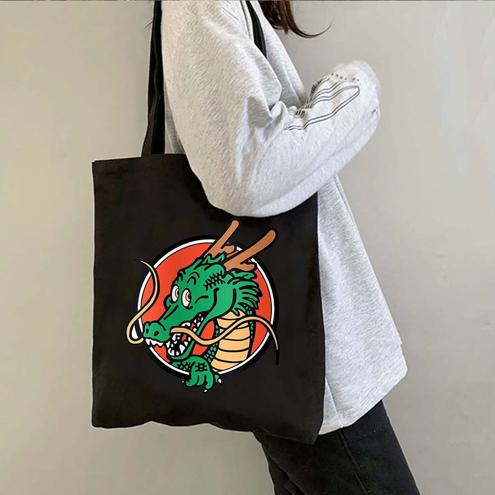 Una pieza de una pieza luffy anime impreso bolsa de lona bolsa de hombro bolsa plegable bolsa de compras