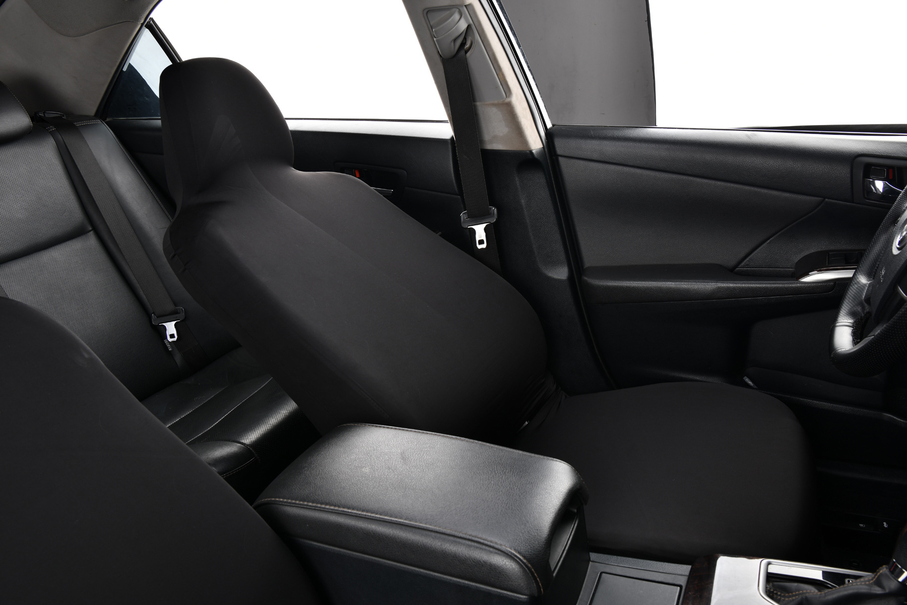 Ice Silk Elastic Non-Slip Car Seat Cover, Cooling B-Style Front Seat Single Universal Type Dustproof Car Seat Cover