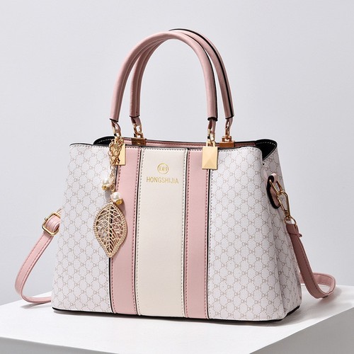 Taizhou Women's Bag with Color Block, Large Capacity Handbag, Women's Printed Korean Style Fashion Personal Simple Shoulder and Crossbody Bag