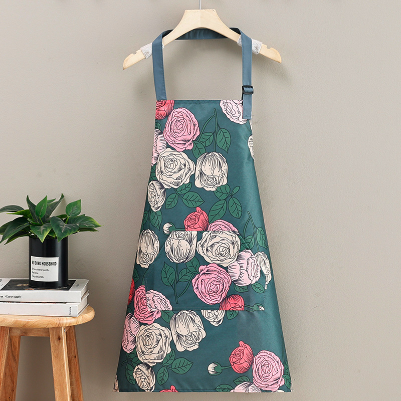Summer New Waterproof With Adjustable Straps Large Pockets, Fashionable Waist Apron For Women In Trendy Restaurants And_voghion.com