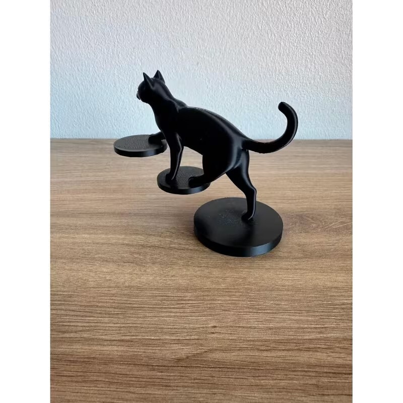 Hot-Selling In-Stock 3D Printed Balancing Cat Sculpture, Desktop Fun Ornament, Cross-Border Popular Decorative Item Hot-Selling In-Stock 3D Printed Balancing Cat Sculpture, Desktop Fun Ornament, Cross-Border Popular Decorative Item
