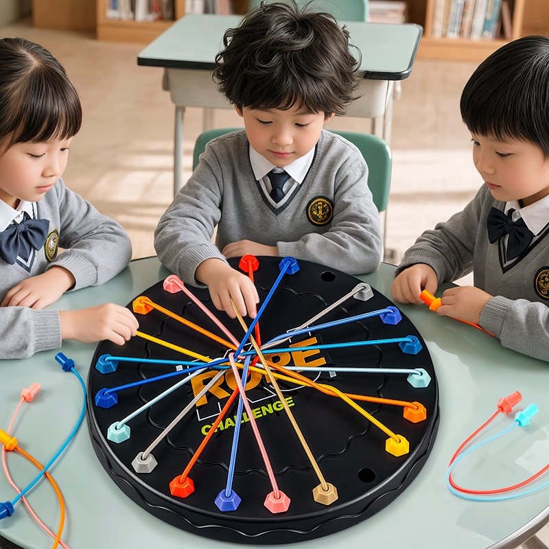 Untie rope big challenge baby thinking exercise puzzle desktop game triangle chess kindergarten children's educational toys