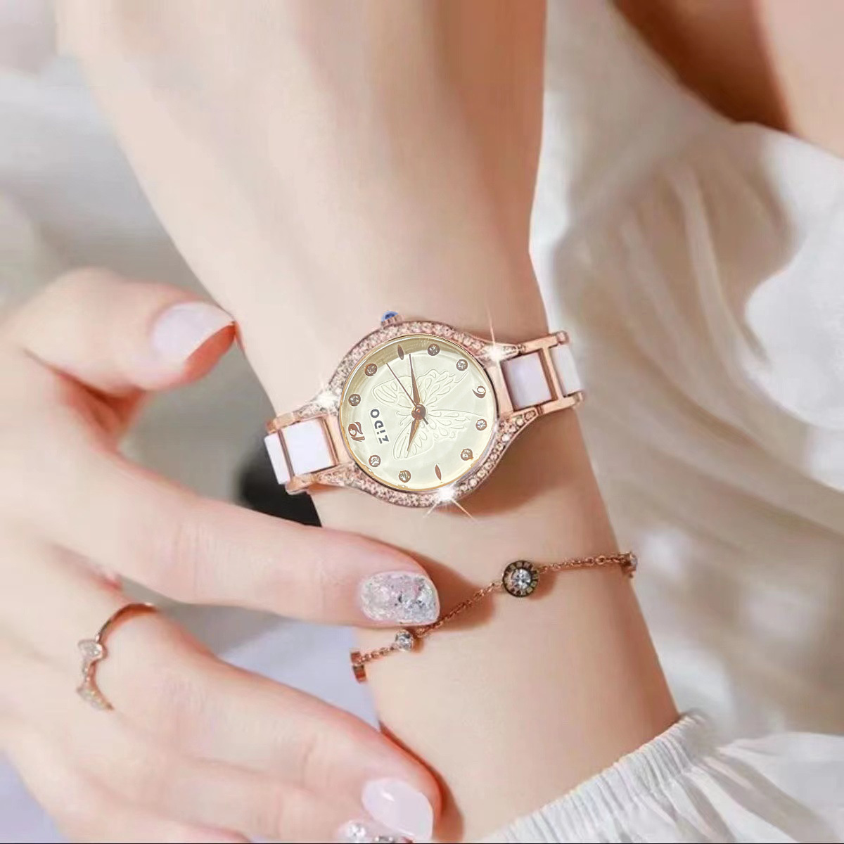 Reloj de cuarzo elegante para mujer reloj de lujo para chica_voghion.com