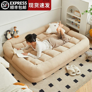 Lazy Sofa, Reclining and Sleeping Bed, Backrest, Single Chair, Bedroom Tatami Chair, Balcony Folding Small Sofa Bed