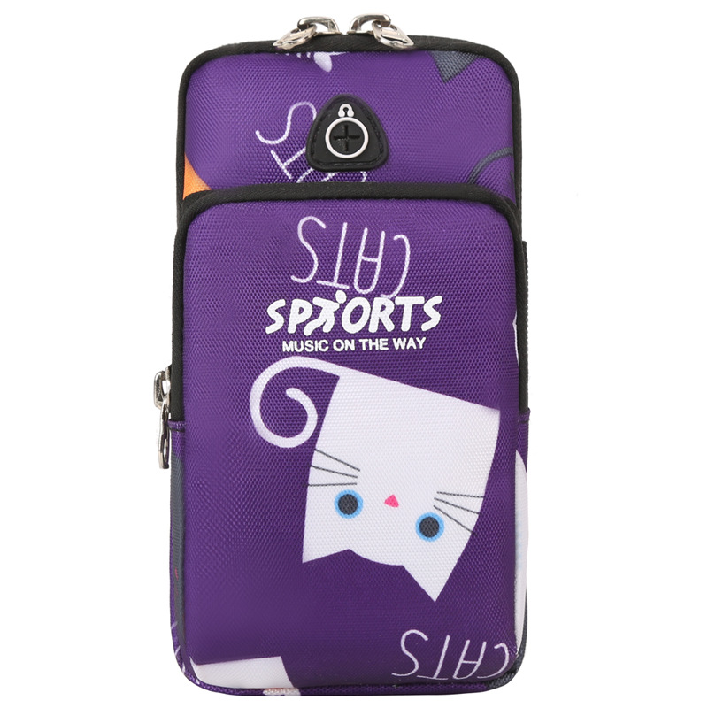 보라색 바닥 고양이