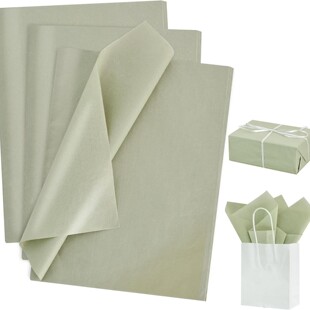 Manufacturers Wholesale Zhang Sage Green Paper Towel Bulk, Gift Wrapping Paper for Gift Bags, 35.56 Copy