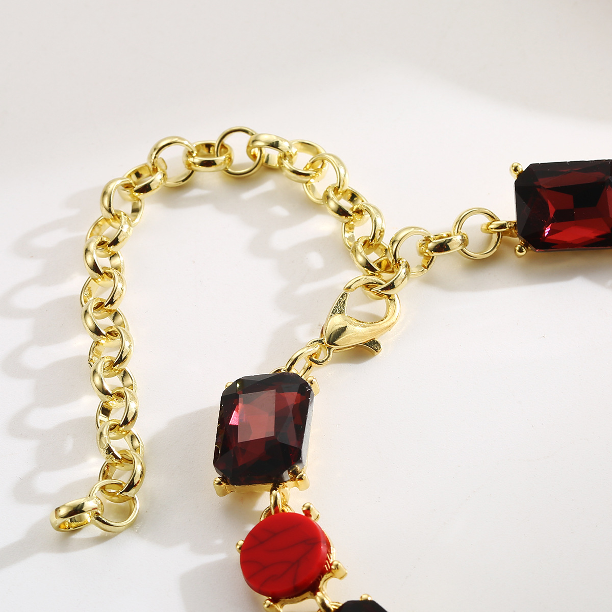 Oversized Statement Necklace For Women, Geometric Collarbone Chain_voghion.com