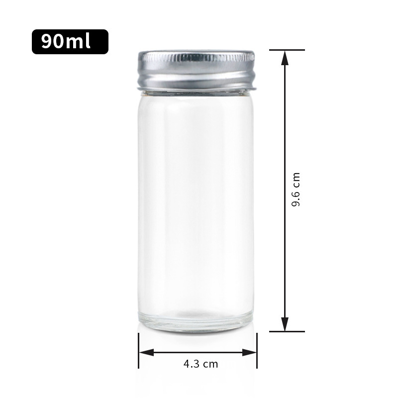 90 ml3oz cubierta redonda de aluminio