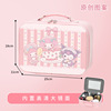 Handheld capacious cute makeup box, cartoon cosmetic bag, internet celebrity