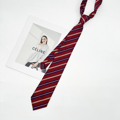 Uniform men's and women's ties JK/DK college style accessories versatile and handsome Japanese school uniform bow tie ins trendy stripes