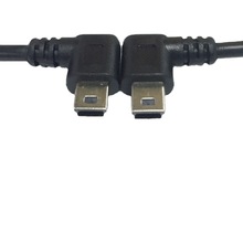 usb2.0公转miniusb线usb对mini5p左弯右弯上弯下弯充电线数据线