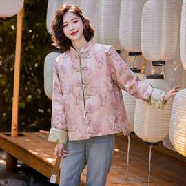 秋冬装新中式国短款外套2024新款洋气复古刺绣女式羽绒服SY2607
