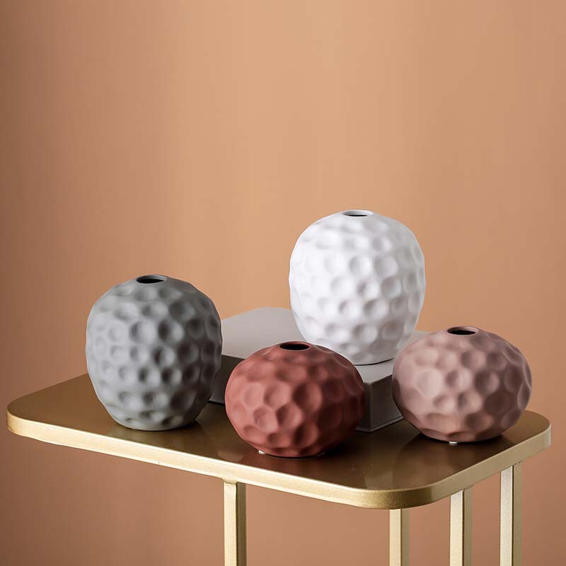 Morandi Nordic Entry Luxury Ceramic Ornaments Dried Flower Flower Arranging Ceramic Vase Soft Home Accessories Decorative Crafts