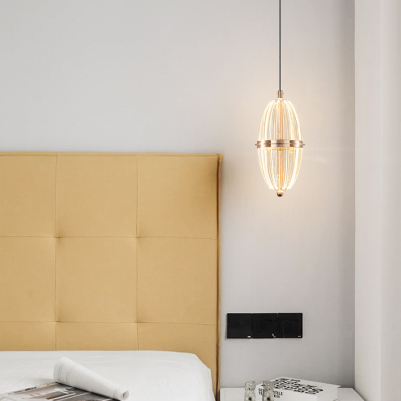 Diseñador de comedor bar simple aluminio elevador de diseño de lámpara principal creativo pequeño dormitorio lámpara de cama puede