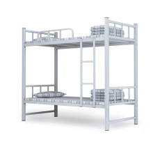 学校双层床宿舍高低床学生公寓型材床上下铺铁艺拼接床工地方管床