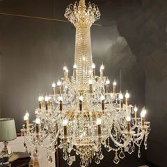 卸売りヨーロッパ式客間シャンデリア水晶灯現代シンプルで贅沢な寝室食堂灯アメリカ式別荘複式ビル灯