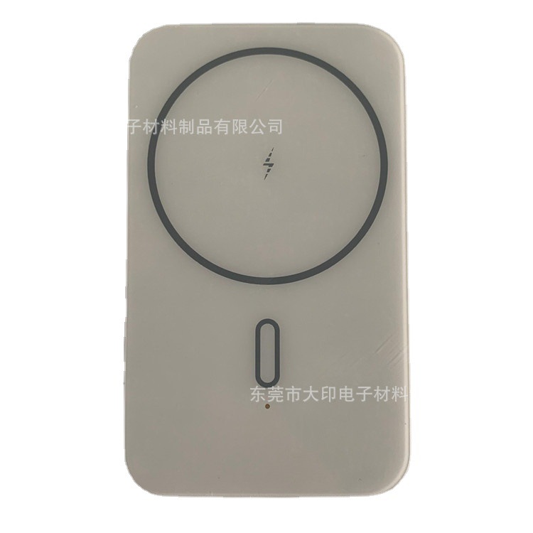 无线车充LOGO装饰面板丝印清晰PMMA塑胶片CNC精雕外形倒边无毛刺