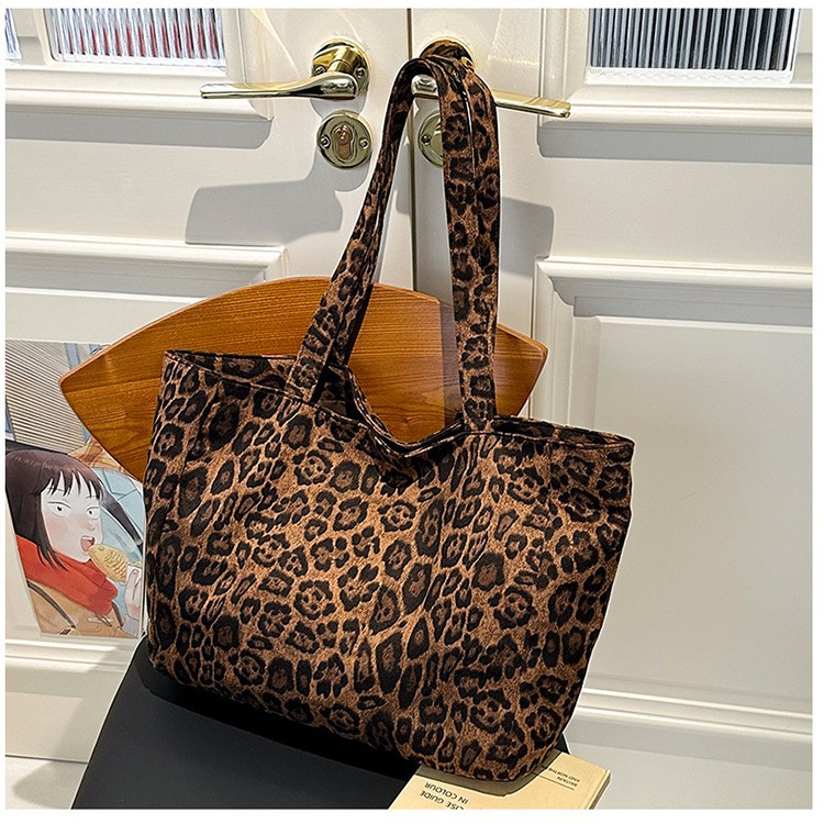 Saco tote com estampado leopardo mala de ombro retro_voghion.com