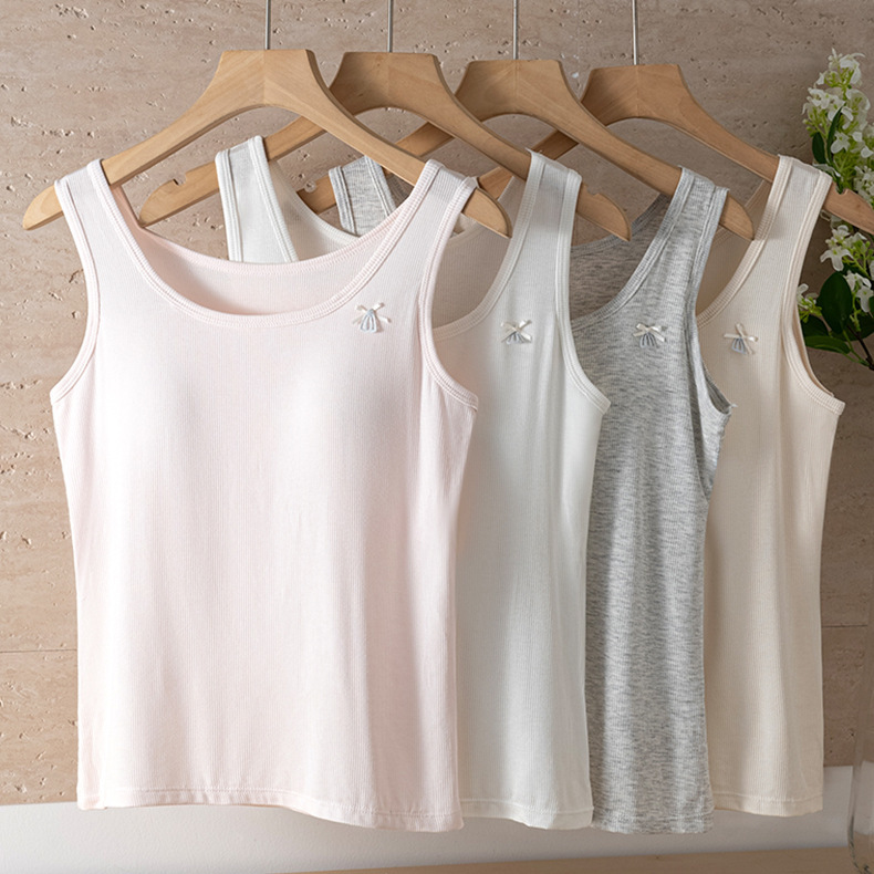 Girls' Development Period Intimates, Kidsren's Primary School Girls, 7-12 Years Old Girls' Pure Cotton Comfortable Vests, Thin Inner Wear