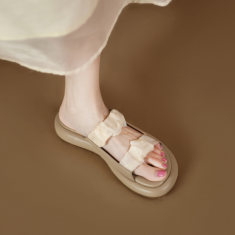 Sandálias e chinelos femininos para o verão, novos, casuais, para grávidas, com sola grossa e antiderrapante, estilo Fairy Wind, sandálias de praia_voghion.com