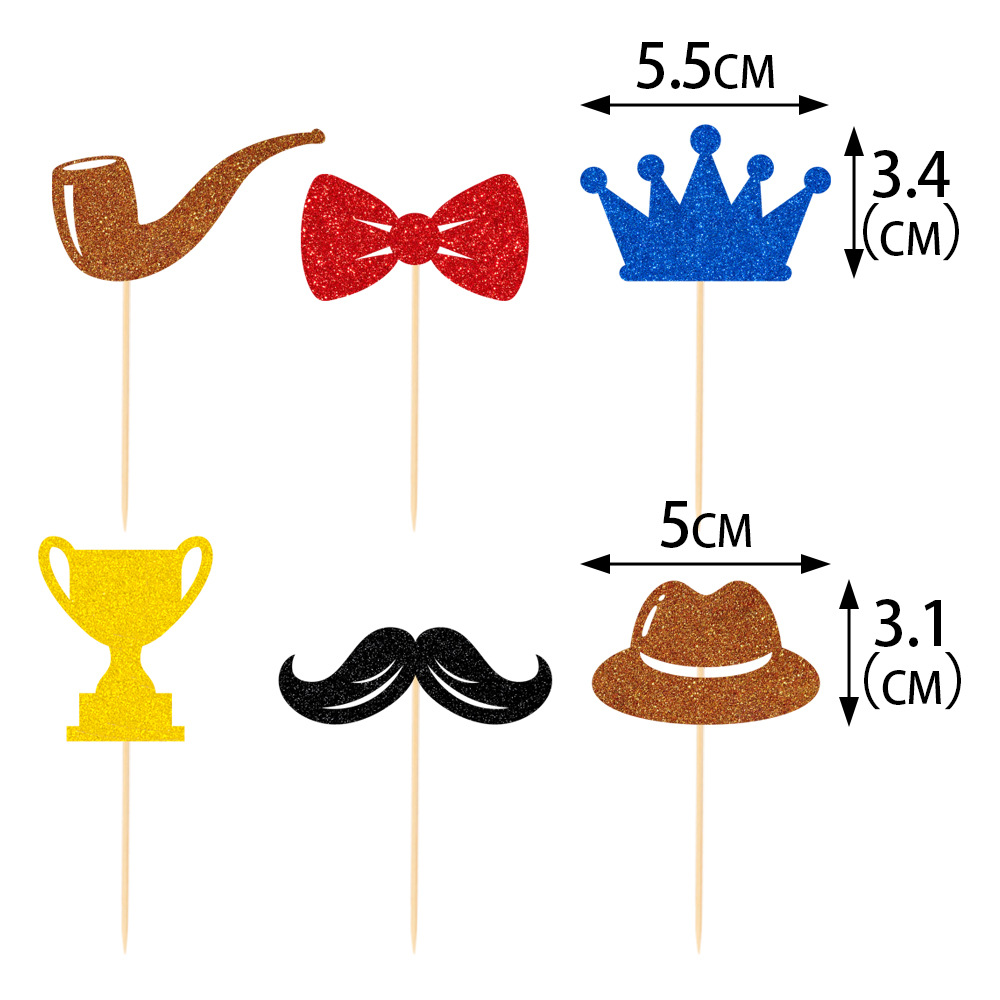 Feliz día del padre bandera pastel decoración inserción de tarjeta grande Diseño de fiesta temática del día del padre amazon