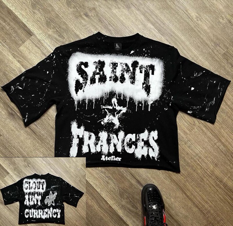 2025欧米の街頭のfflirtionは首の潮のブランドの新型のプリントのtシャツのゴシックの高い街のtシャツを掛けて丸首を合わせます。|undefined