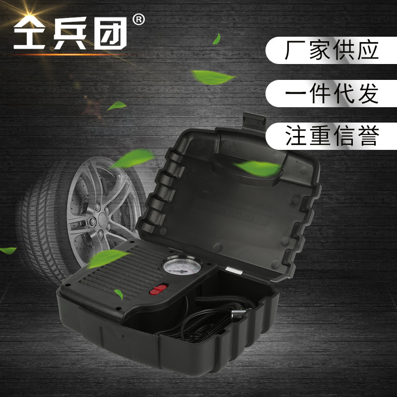厂家供应车载充气泵 汽车迷你充气泵 12V便携式轮胎充气泵