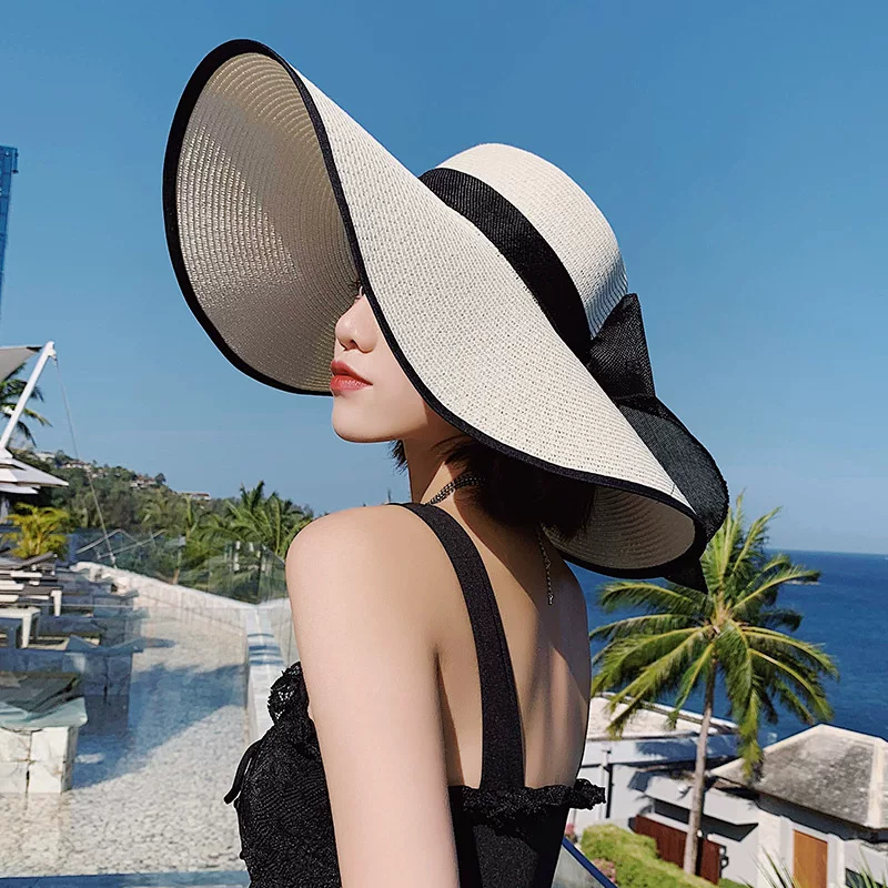 Beach straw sun hat solar-powered, sun protection, internet celebrity