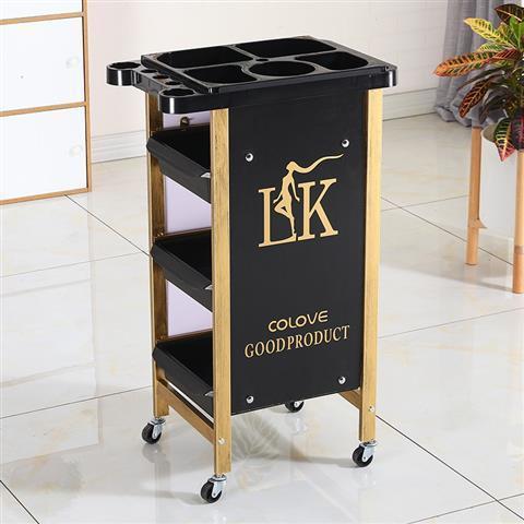 Barbería retro carro de barras carro de belleza al por mayor carro de barbería herramientas de teñido carro