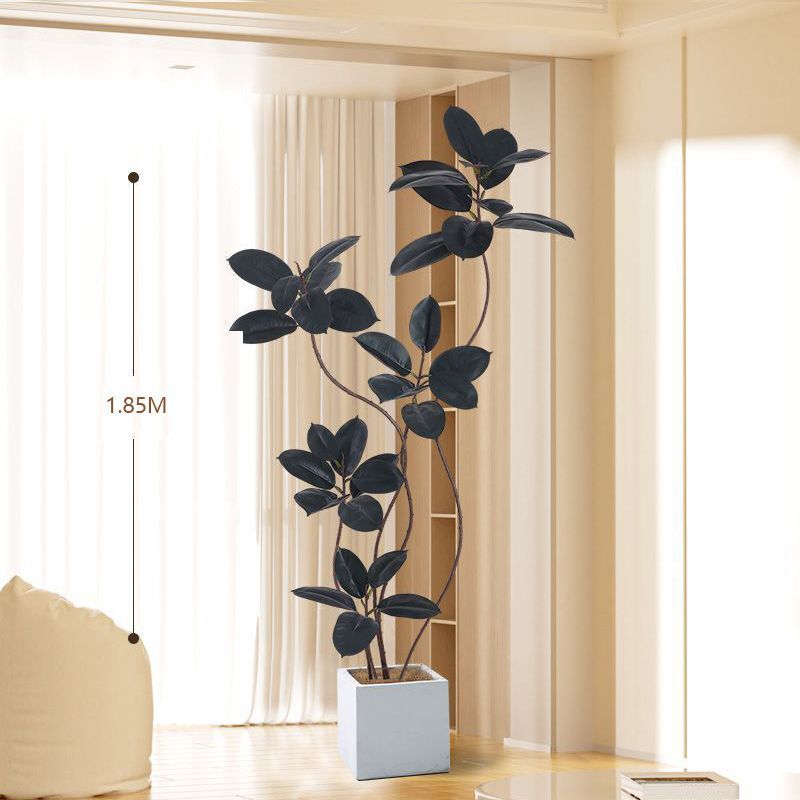屋内大型バイオニック鉢植え偽植物装飾ツリー模擬花ゴムツリー模擬緑植物リビングルーム床置き装飾品|undefined