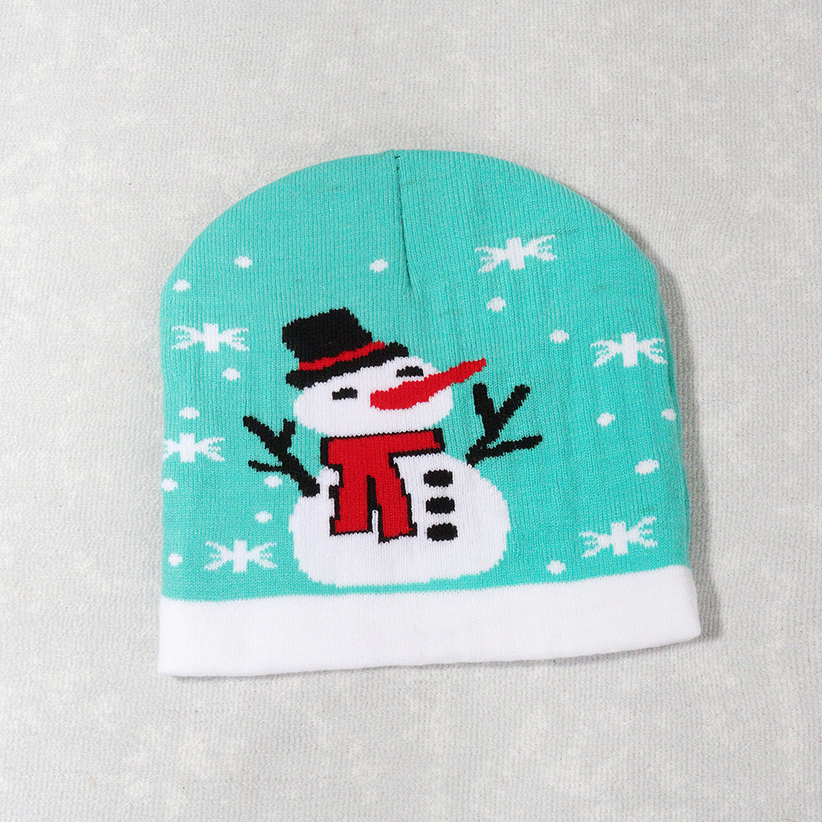 Unisex Christmas knit cold hat warm knit hat for boys and girls the same woolen hat_voghion.com