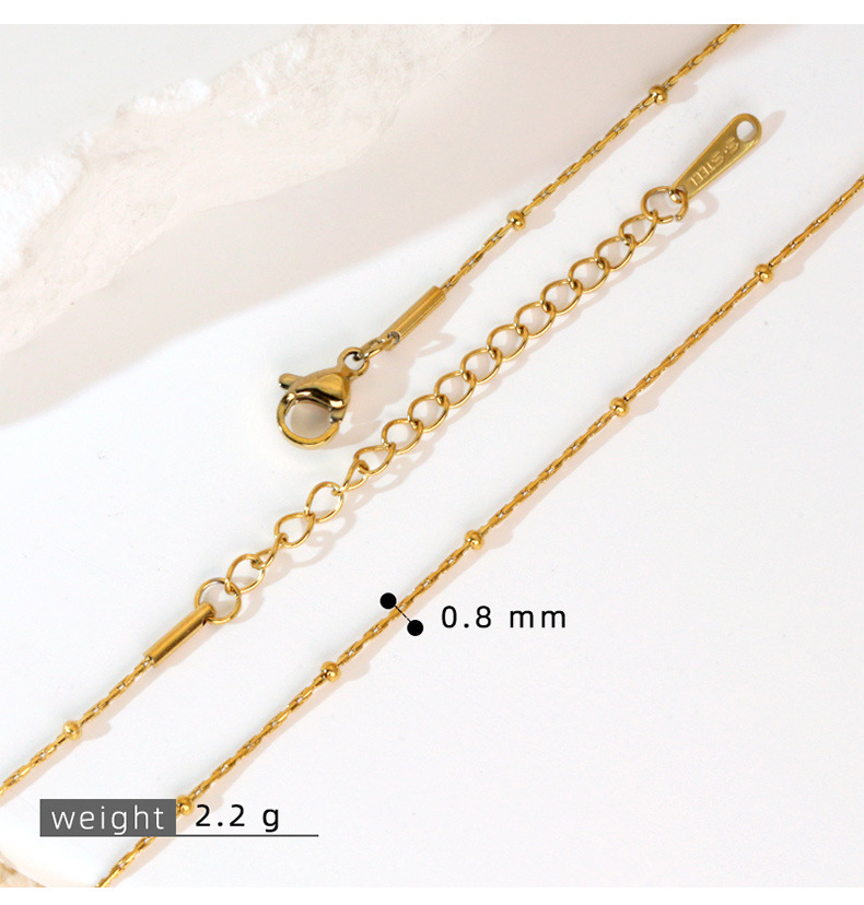 IG Style Style 10 PCS/Package 304 Stainless Steel Ball Chain Cord In Chain Snake Chain Diameter 2mm Chain Necklace Chain IG Style Geometric