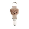 Apricot (silver metal hat clip) flat khaki bear
