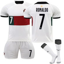 葡萄牙客场球衣套装 世界杯球衣 7号c罗球服 儿童运动套装出场服