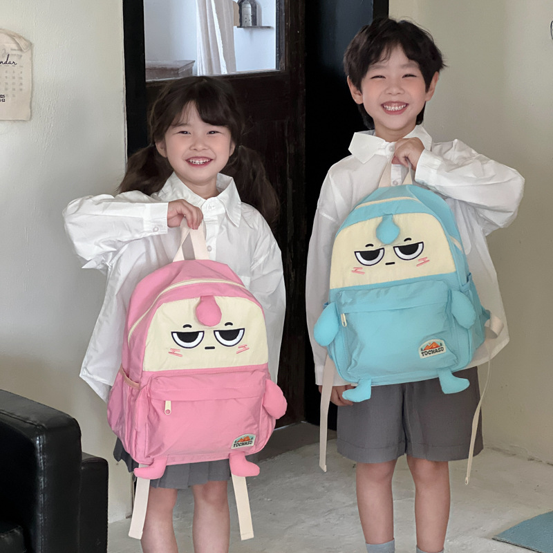 Mochila escolar de gran capacidad, dibujos animados extraños, mochila encantadora para niños y niñas, alta cara, mochila para niños.