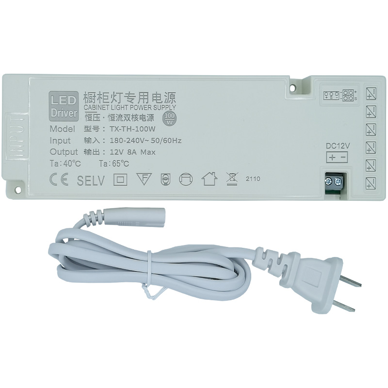 LED armario lámpara de armario fuente de alimentación especial 220 r12v24v interruptor de inducción transformador ultra delgado interfaz DuPont