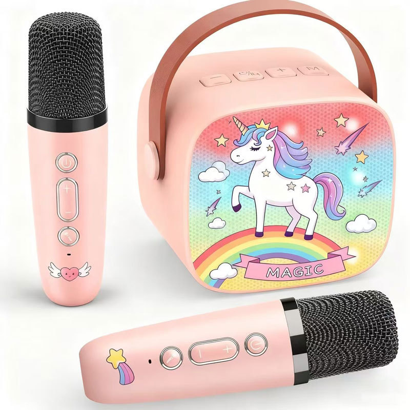 K1/P2 Amazon Cross-Border Bluetooth Speaker Karaoke Audio Wireless Microphone Children's Electronic Toy Gift